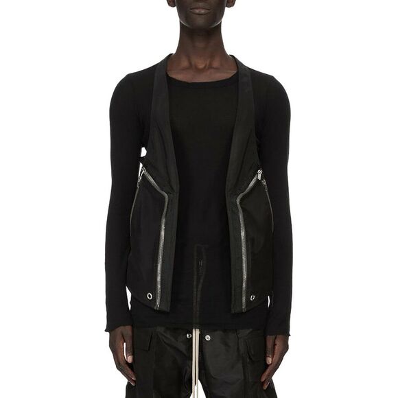 Rick Owens Men Bauhaus Temple Vest - Picture 2 of 4